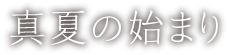 真夏の始まり